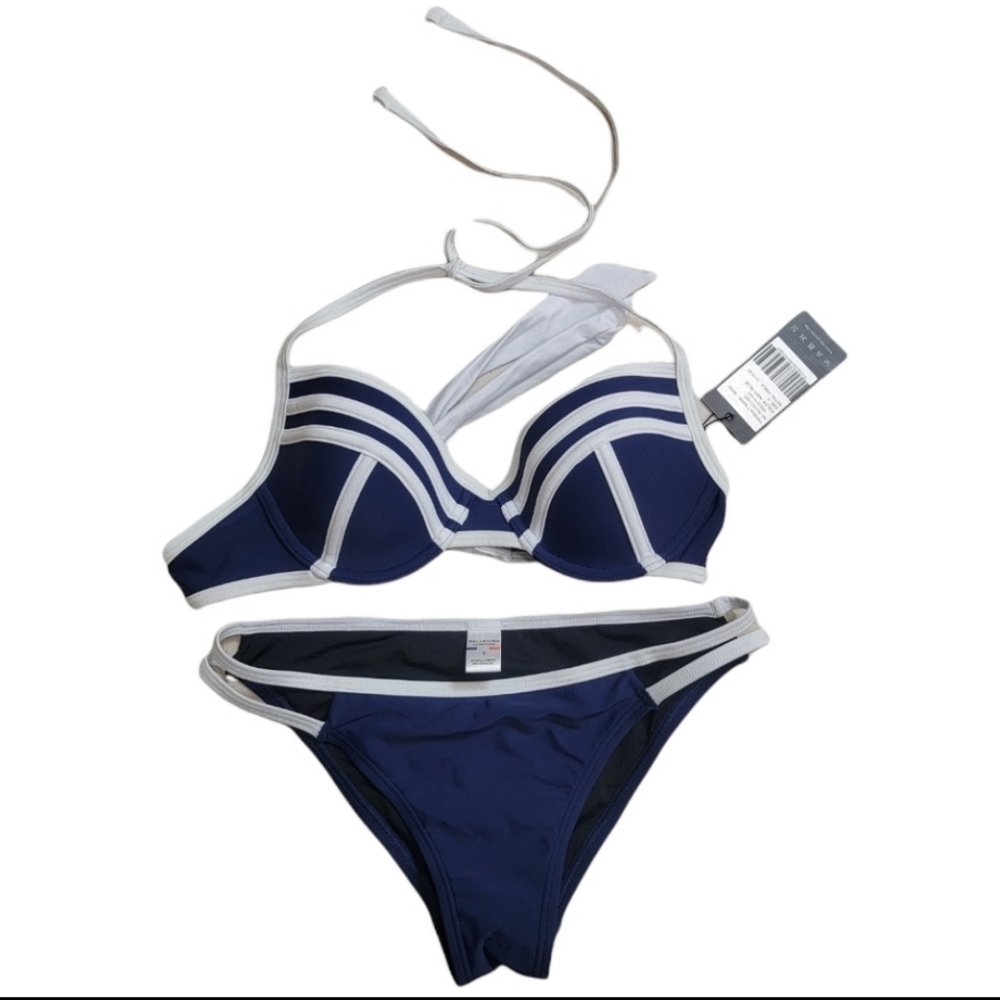 Relliciga Navy/White bikini NWT